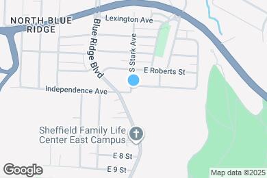 Map image of the property - 8801 E Independence Ave