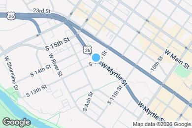 Map image of the property - 406 S 13th
