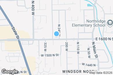 Map image of the property - 262 W 1600 N St
