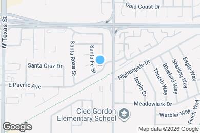 Map image of the property - 402 E Pacific Ave