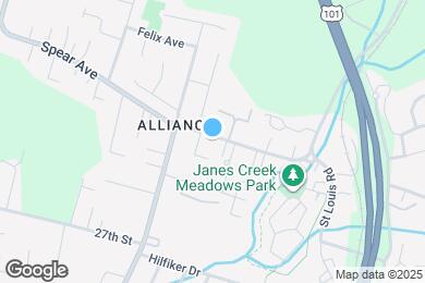 Map image of the property - 1401 Spear Ave