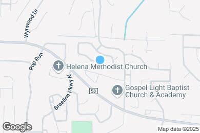 Map image of the property - 186 Cedar Bend Dr