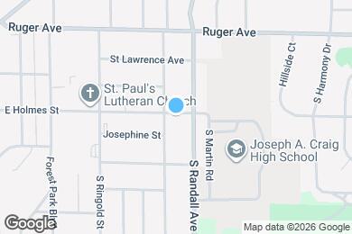 Map image of the property - 1510 E Holmes St