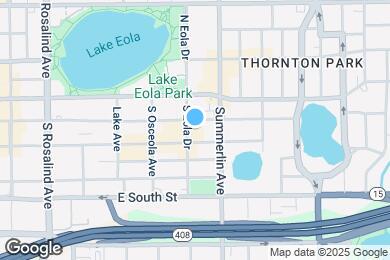 Map image of the property - 101 S Eola Dr