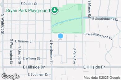 Map image of the property - 1109 S Fess Ave