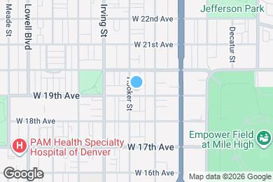 Map image of the property - 3139 W 19th Ave