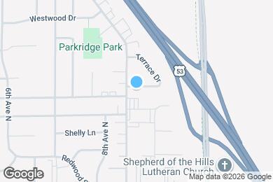 Map image of the property - 1004 Terrace Dr