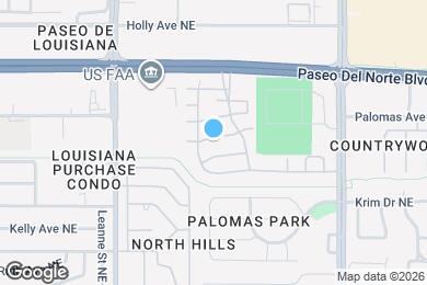 Map image of the property - 7212 Bobwhite Ln NE