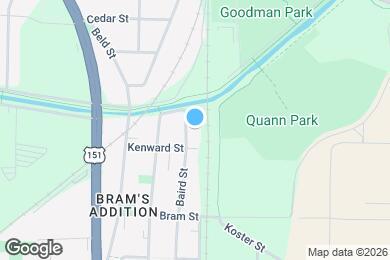 Map image of the property - 1721 Baird St