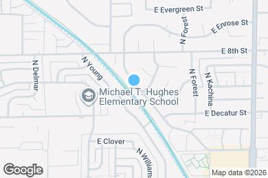 Map image of the property - 704 N Oracle Cir