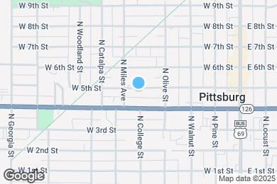 Map image of the property - 419 W 5th St