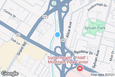 Map image of the property - Furnished Studio - Mountain View