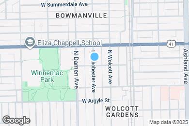 Map image of the property - 5105 N Winchester Ave
