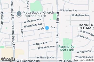 Map image of the property - 904 W Monte Ave