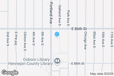 Map image of the property - 8624 Oakland Ave S