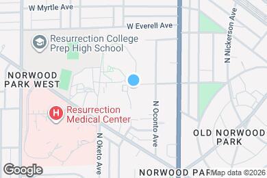 Map image of the property - 5975 N Odell Ave