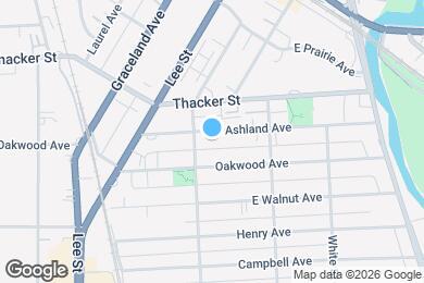 Map image of the property - 1417 Ashland Ave