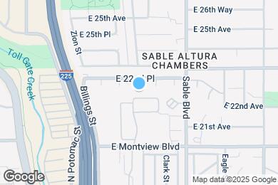 Map image of the property - 14250 E 22nd Pl