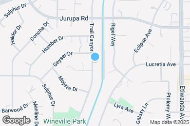 Map image of the property - 5394 Trail Canyon Dr