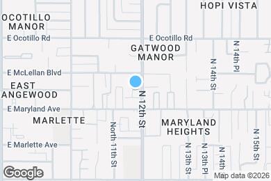 Map image of the property - 1123 E Sierra Vista Dr
