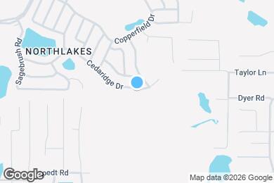 Map image of the property - 2814 Cedaridge Dr