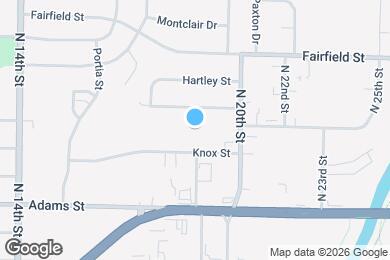 Map image of the property - 1842 Knox St