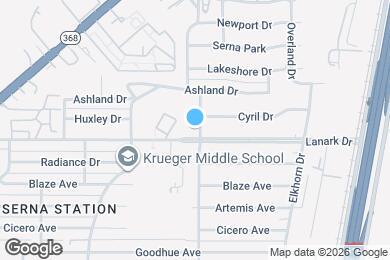 Map image of the property - 7607 Dell Oak Dr
