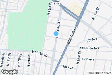 Map image of the property - 7002 N Broad St