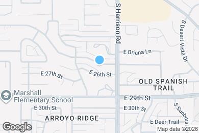 Map image of the property - 9430 E Palm Tree Dr
