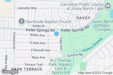 Map image of the property - 1208 Noble Ave