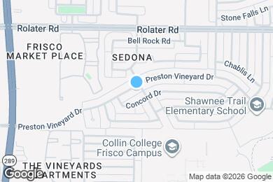 Map image of the property - 9817 Preston Vineyard Dr