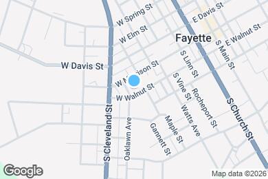 Map image of the property - 505 W Walnut St