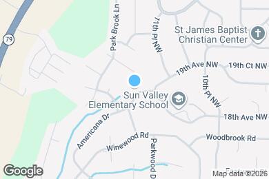 Map image of the property - 1208 Americana Dr