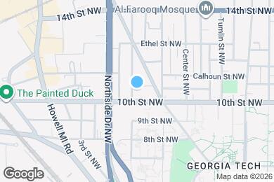 Map image of the property - 1003 Curran St NW