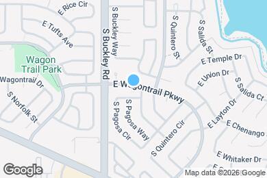 Map image of the property - 17032 E Wagontrail Pkwy