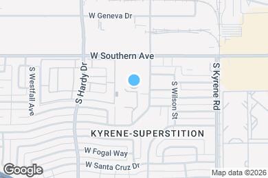 Map image of the property - 633 W Southern Ave