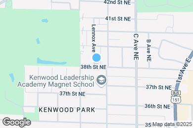 Map image of the property - 622 38th St NE