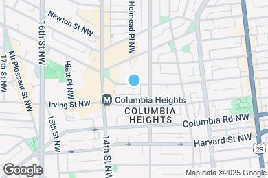 Map image of the property - 1336 Kenyon St NW
