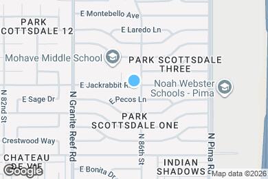 Map image of the property - 8543 E Jackrabbit Rd
