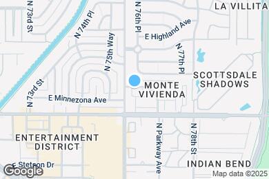 Map image of the property - 7603 E Minnezona Ave