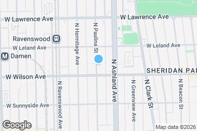 Map image of the property - 4627 N Paulina St