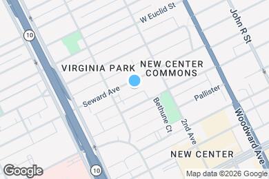 Map image of the property - New Center Court Apartments