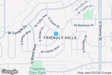 Map image of the property - 12129 W Tanforan Ave