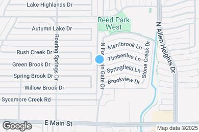 Map image of the property - 317 N Fountain Gate Dr