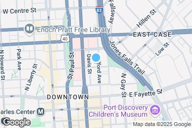 Map image of the property - 222 E Saratoga St