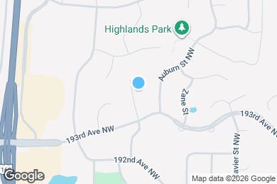 Map image of the property - 19405 Baldwin Cir NW