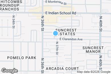 Map image of the property - 3706 E Clarendon Ave