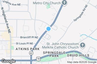 Map image of the property - 869 Briarcliff Rd NE