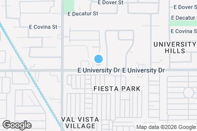 Map image of the property - 3716 E University Dr