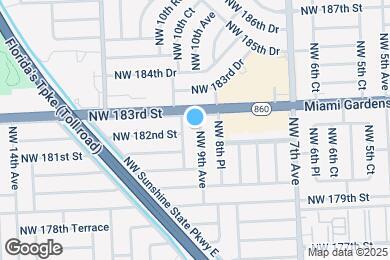 Map image of the property - 18200 NW 9th Ave